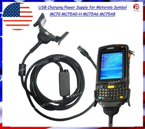 USB Charging Power Supply for Motorola Symbol MC70 MC75A0-H MC75A6 MC75A8 - Picture 1 of 4