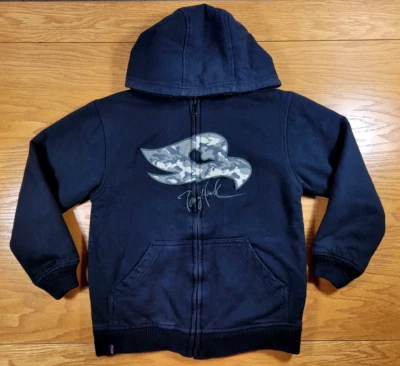 Moletom com capuz Tony Hawk juvenil pequeno (8) preto skate suéter com capuz - Imagem 1 de 4