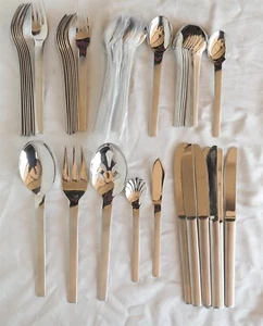 (45) Pcs J.A. Henckels Intnl Modern pattern Complete Flatware set - Picture 1 of 6