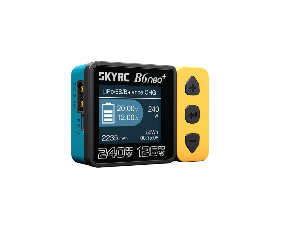 SkyRC B6neo+ Ladegerät gelb/blau LiPo 1-6s 10A 200W SK100211-03  - Bild 1 von 1