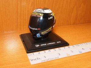 JORGE LORENZO MOTO-GP X-LITE HELMET 1/5 2012 WITHOUT HARD CASE - Imagen 1 de 1