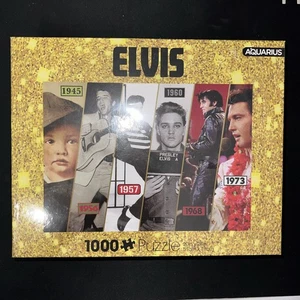 Elvis Presley 1000 Piece Aquarius Jigsaw Puzzle 20 X 28 New Sealed 2022 ELVIS - Picture 1 of 6