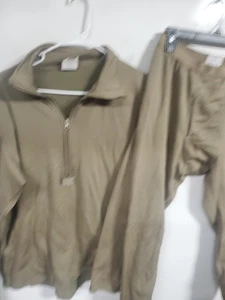 Conjunto Regular Medio Nivel 2 Clima Frío Pantalones Rejilla Waffle Polar Coyote - Imagen 1 de 9