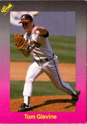 1989 Classic Travel Tom Glavine #159 Atlanta Braves Baseball Card - Image 1 of 2