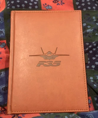leather bound notebook F35 Lockheed Martin Journal books - Image 1 of 4