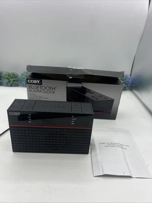 COBY BLUETOOTH ALARMA AM/FM Digital Reloj Despertador Radio,Caja Abierta Foto 1 de 4