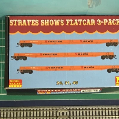New! N-Scale MT Strates Shows Flat Ar3-Pack $74.95 Make offer - Image 1 of 4