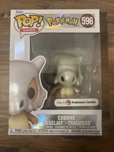 Funko Pop Cubone Pearlescent Pokemon Center Exclusive Figure #596 New IN HAND - Picture 1 of 1