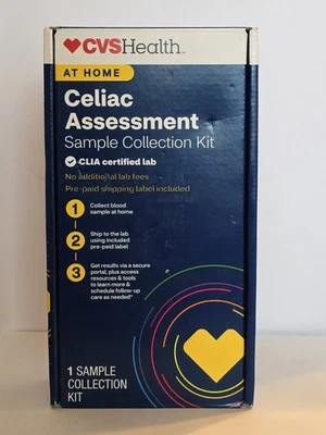 Kit de recolección de muestras de evaluación celíaca CVS Health At Home, exp. 31/05/2027 Foto 1 de 2