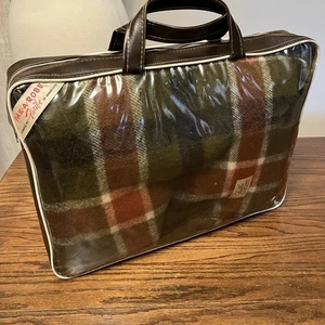 Faribo Pure Wool Fluff Loomed Plaid Blanket Fringed Throw Stadium 52x62 New - Picture 1 of 11
