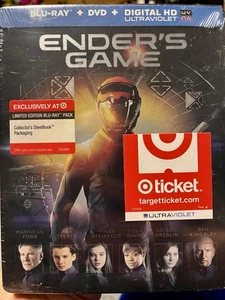 ENDER'S GAME 2-DISC BLU-RAY + DVD + DIGITAL UV MOVIE STEELBOOK, Target Exclusive - Picture 1 of 2
