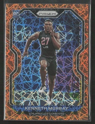 Kenneth Murray 2020 Panini Prizm #327 Prizm Lazer Rookie Los Angeles Chargers - Image 1 of 2