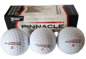 Paquete de 3 pelotas de golf Pinnacle Gold de larga distancia iguales a Titleist - nuevas en caja - Imagen 1 de 11