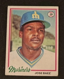 1978 Topps Jose Baez Baseball Card #311 Mariners 2B Poor Bad Corners Edges O/C - Picture 1 of 2