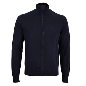 BOSS Herren Jacke Strickjacke Avac FZ blau 50501750 404 dark blue - Picture 1 of 4