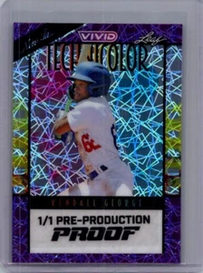 Kendall George 2024 Hoja de Béisbol 1/1 Pre Producción Prueba - Imagen 1 de 1
