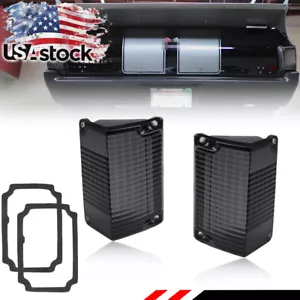 Smoke Tail Light Lamp Lenses w/ Gaskets For 1968-1969 El Camino & Chevelle Wagon - Picture 1 of 7
