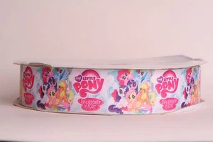 MY LITTLE PONY WHITE 1.5" Grosgrain Ribbon 1, 5, 10 Yard SHIP FROM USA - Picture 1 of 1