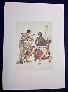 Erotic Kunstdruck v. Montorgueil „Love hurts“ 1930s Bondage Sadomaso LGBTQ Plug - Bild 1 von 2