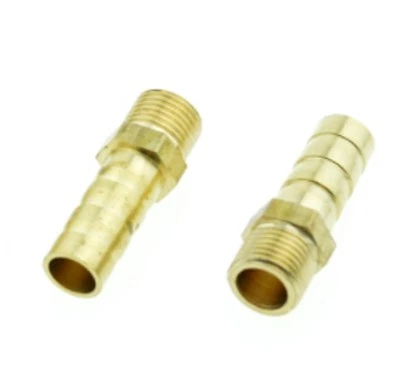 GENERIC 6mm Hose Barb Tail To 1/4" BSP Male Thread Straight Brass Connector Fitting UK