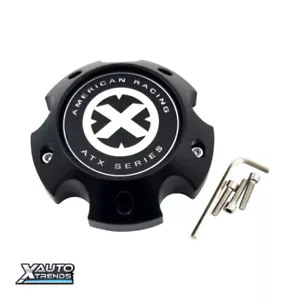 American Racing ATX Wheel Center Cap "Cast Iron" Black 1079L145ACIB-H42AX - Picture 1 of 1