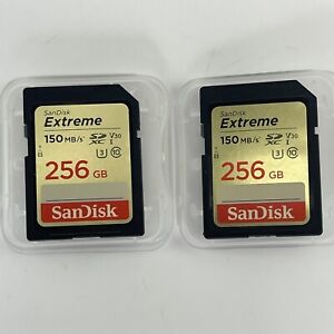 2SanDisk 256GB Extreme 170MB SDXC UHS-I Card Class 10