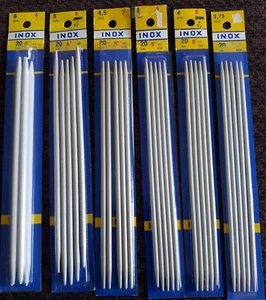 Lot Vintage INOX Double Pointed Knitting Needles - Picture 1 of 1