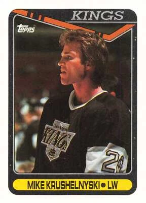 1990-91 NHL Topps #167 Mike Krushelnyski Kings - Image 1 of 2