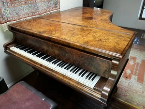 Antique, Bechstein Model V Grand Piano with a Burr Walnut Case (1898) - Picture 1 of 15