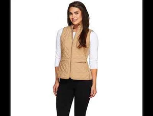 Chaleco Joan Rivers Acolchado Cremallera Frontal con Bolsillos NEGRO NUEVO SIN ETIQUETAS XXS QVC $61.00 - Imagen 1 de 1