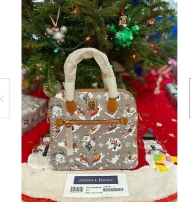 Bolsa satchel Dooney and Bourke Mickey Mouse and Friends cúpula de férias nova com etiquetas - Imagem 1 de 4