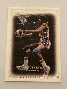 2009-10 Upper Deck Masterpieces Julius Erving HOF MA-JE 76ers