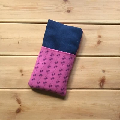 FOR FAIRPHONE 4 / 3+ / 3 HANDMADE PHONE CASE FABRIC SMALL POCKET DANDELION - Image 1 of 3