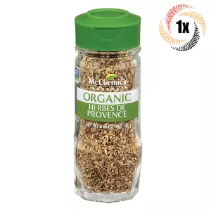 1x Shaker McCormick Gourmet Organic Herbes De Provence Seasoning | .65oz - Picture 1 of 2
