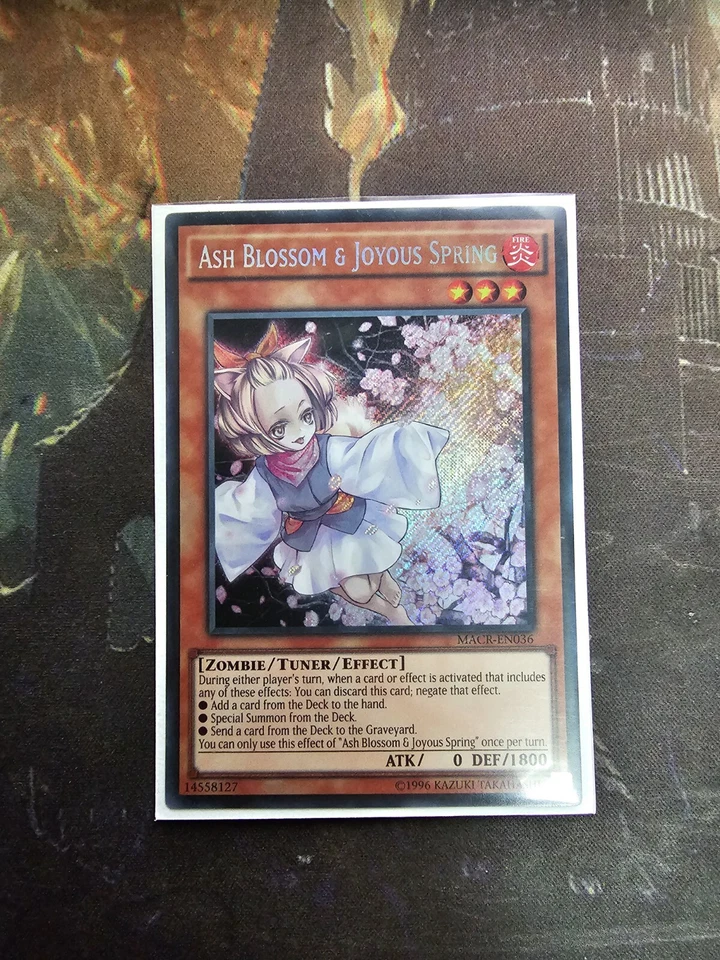 ASH BLOSSOM & AND JOYOUS SPRING MACR-EN036 SECRET RARE UNLIMITED ED YuGiOh - Image 1 of 1