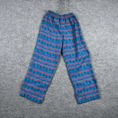 LL Bean 睡衣裤儿童 L 码蓝色弹性腰休闲睡衣男孩 — 第 1/4 张图片