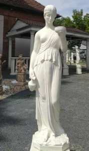 Statue EBE Figur H 80 cm weiß Steinfigur Steinguss Betonwerkstein Göttin Hebe  - Bild 1 von 6