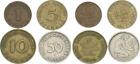 Germany 1 Set Bank Dt.länder- 1949 G 1,5, 10,50 Pfennig Ss
