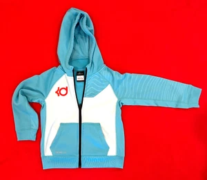 Nike KD Kevin Durant Boys/Kids Zip Up Hoodie Jacket Therma-Fit / Blue/Size 6 - Picture 1 of 6