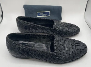Bragano 11.5 Men’s Woven Leather Loafers – Pre-Cole Haan – Made in Italy - Picture 1 of 5