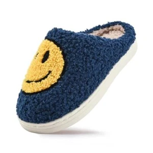 Cute Kids Smile Face Slippers for Girls Boys Soft 9.5-10 Little Kid Dark Blue - Picture 1 of 6