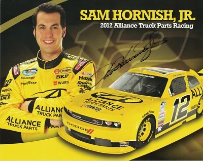 Sam Hornish Jr. Signed Autographed 8 x 10 Photo NASCAR Racing Driver A - Image 1 of 2