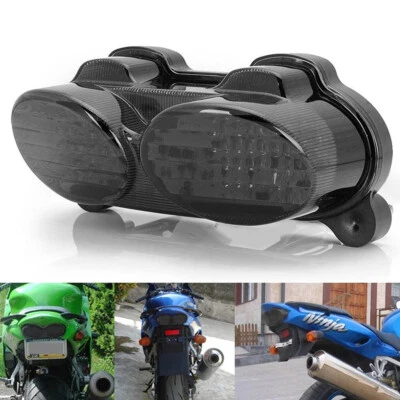 Fit For Kawasaki ZX9R 1998-03 LED Rear Brake Turn Signal Integrated Tail Light - Imagem 1 de 4