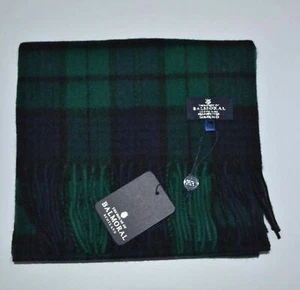 New Scottish 100% Lambswool of Scotland Scarf Tartan Wool Scarves Black Watch - Picture 1 of 2