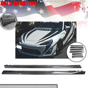 Para Scion FR-S tC Falda Lateral Extensión Labio Ala Fibra de Carbono Brillante - Imagen 1 de 15
