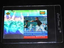 1995 UPPER DECK DENNY'S HOLOGRAM ANDRES GALARRAGA CARD #9