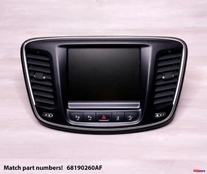 2015-2017 CHRYSLER 200 8.4 DISPLAY VP4 UCONNECT APPS RADIO SCREEN WITH BEZEL OEM - Picture 1 of 9