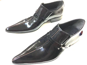 ZAPATOS CHELSY DE DISEÑO CHAROL CUERO FIESTA DE NEGOCIOS ZAPATILLAS HECHAS A MANO 41 - Imagen 1 de 8