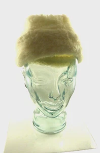 Vintage Cool hat off white faux fur unbranded - Picture 1 of 3