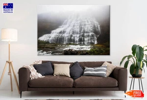 Baejarfoss, Bæjarfoss Waterfalls, Iceland Canvas Print Unframed Home Decor - Bild 1 von 5